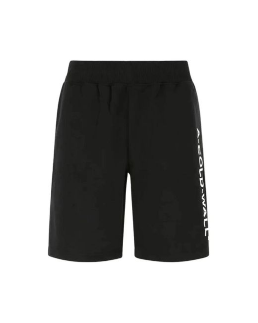 A_COLD_WALL* Essential Logo Bermuda Shorts in het Black voor heren