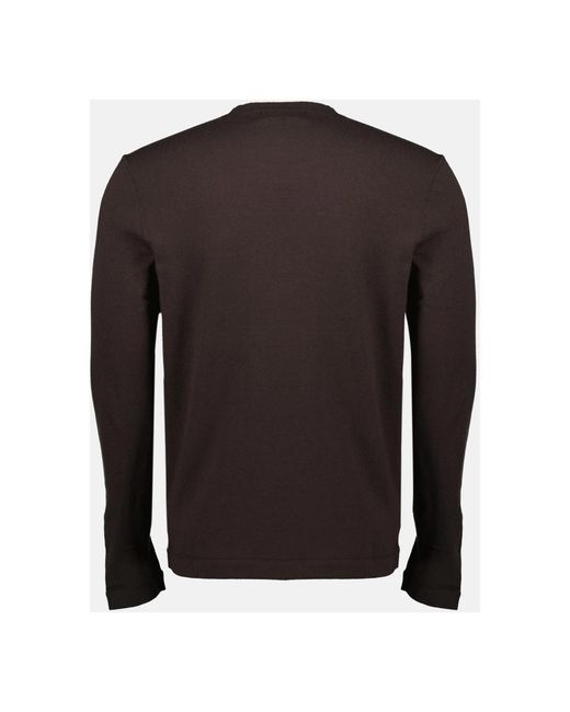 Officine Generale Brown Round-Neck Knitwear for men