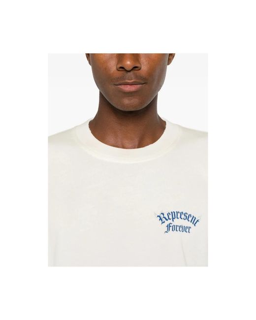 Represent White T-Shirts for men