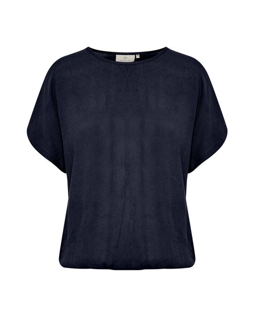 Kaffe Overhemden ,Blauw ,Midnight Marine Loose-Fit Top in het Blue