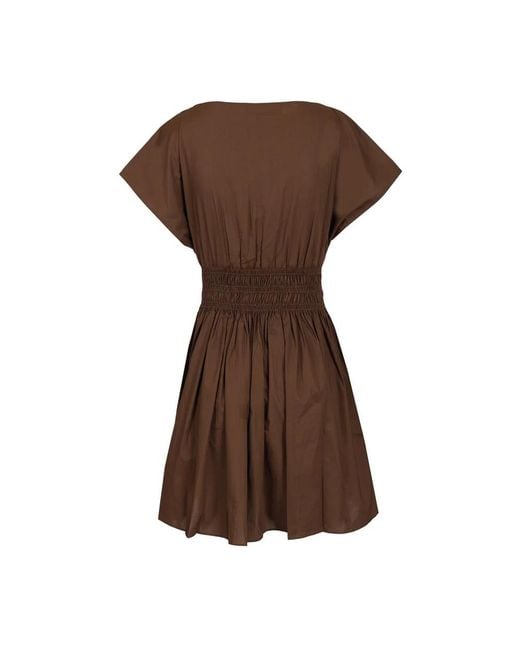 Matteau Brown Short Dresses