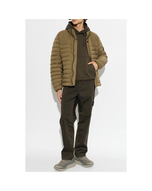 Stone Island Seamless Tunnel Nylon Down-Tc Jacke in Green für Herren