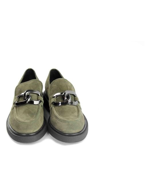 Carmens Green Mocassino Camoscio