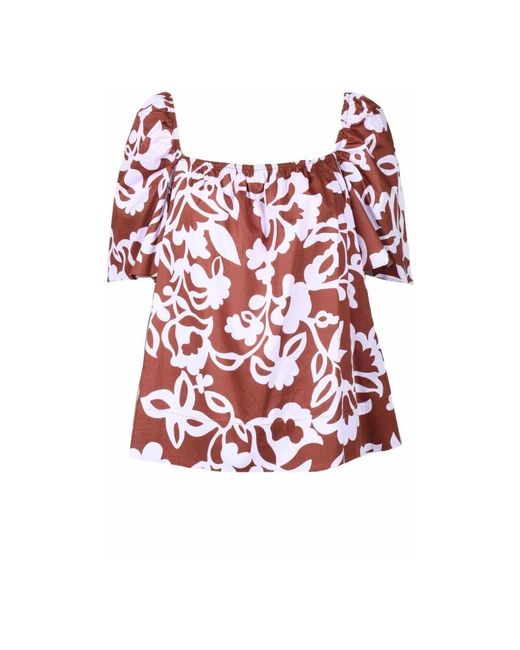 Nenette Red Blouses