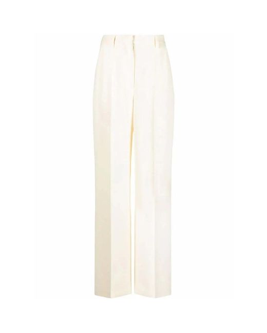 Nanushka White Wide Trousers
