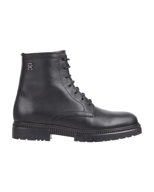 Tommy Hilfiger Lace-Up Boots in het Black voor heren