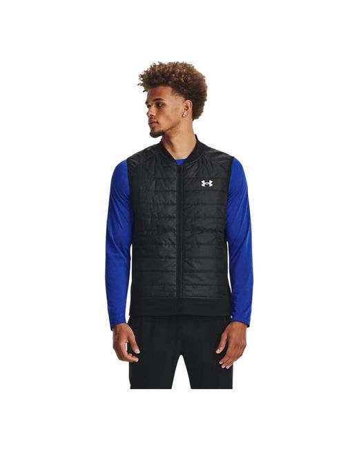 Under Armour Jassen ,Zwart ,Leer Launch Insulated Vest in het Black voor heren