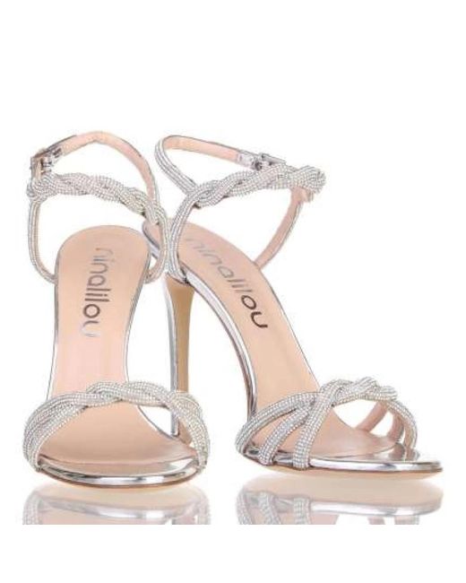 Ninalilou White High Heel Sandals