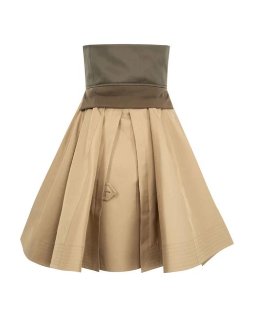 Sacai Natural Short Skirts