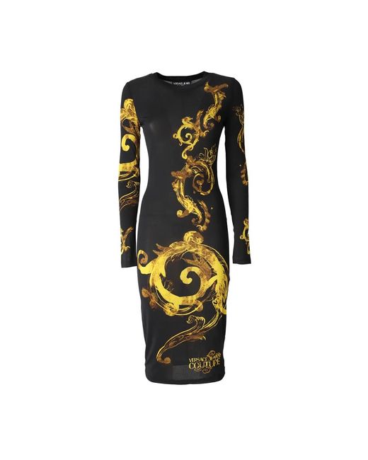 Versace Jeans Couture Black Midi Dresses