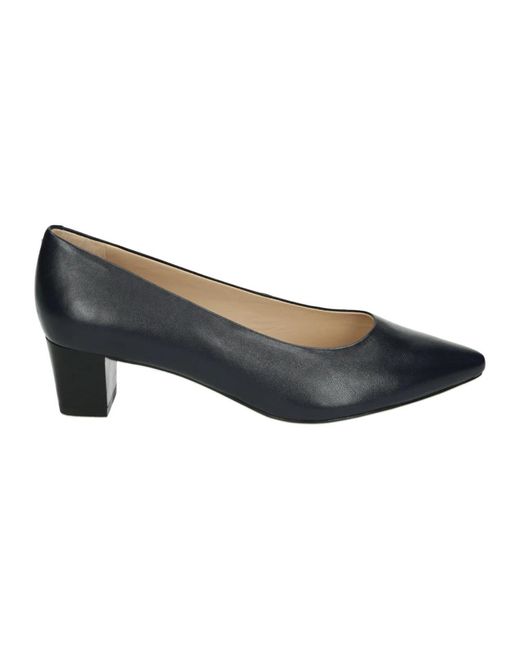 Peter Kaiser Schoenen ,Blauw ,Leer Blauwe Leren Pumps Met G Breedte in het Blue
