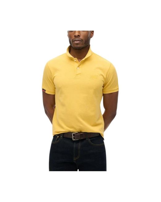 Superdry Yellow Polo Shirts for men
