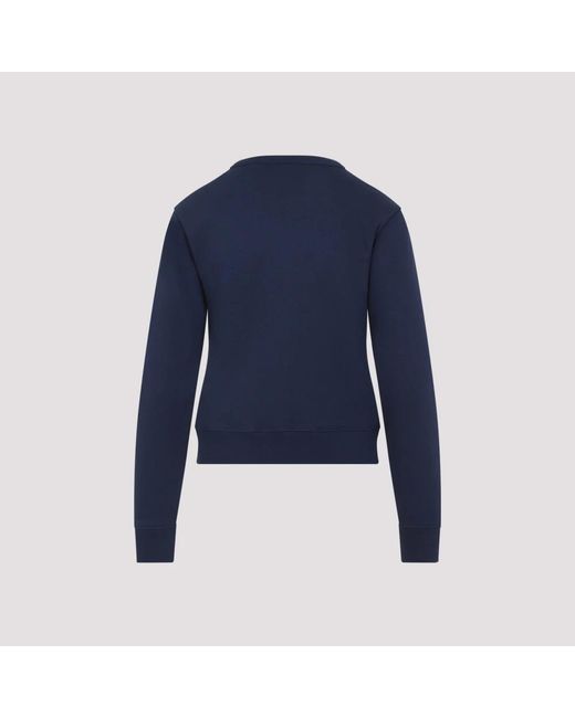 Valentino Hoodies & Sweatvesten ,Blauw ,Katoen Blauwe Katoenen Sweatshirt Stijlvol Casual Uitjes in het Blue