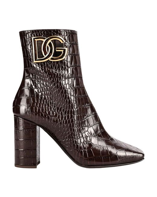 Dolce & Gabbana Black Heeled Boots