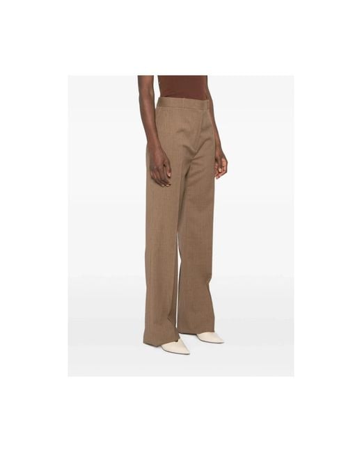 Max Mara Brown Wide Trousers