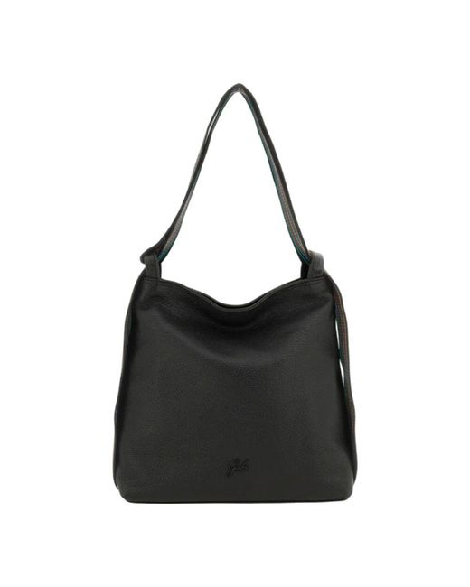 Gabs Black Lederhandtasche Mit Reißverschluss
