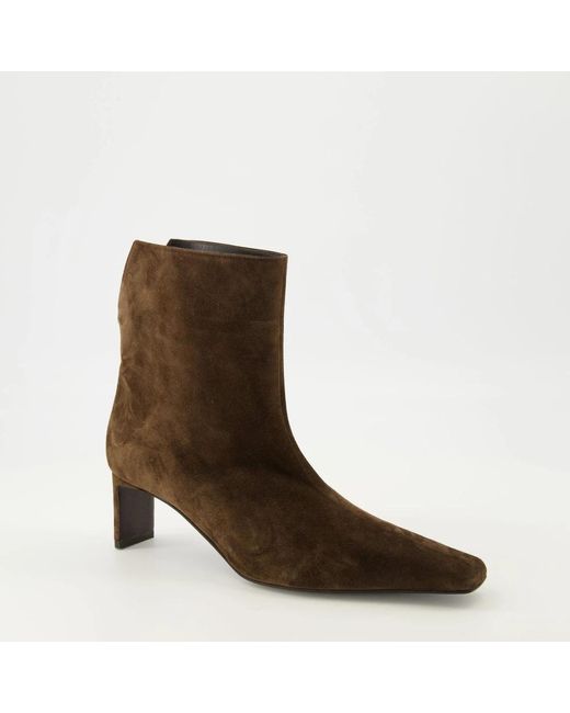 Khaite Brown Heeled Boots