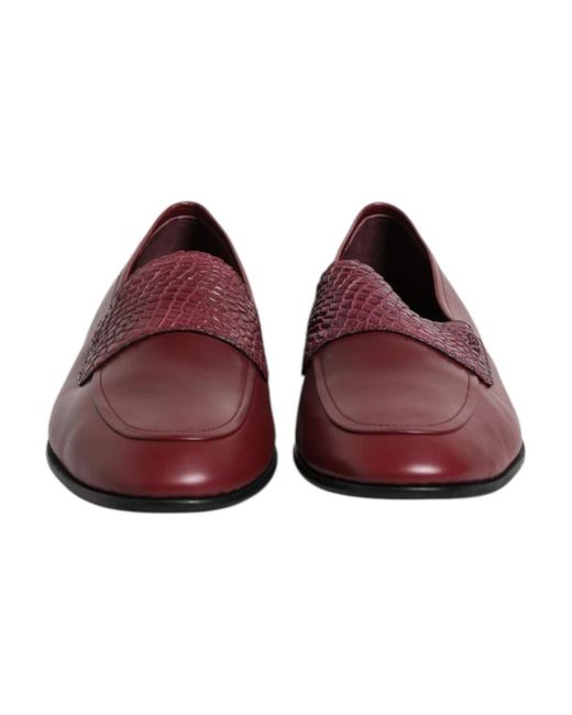 Dolce & Gabbana Red Loafers for men