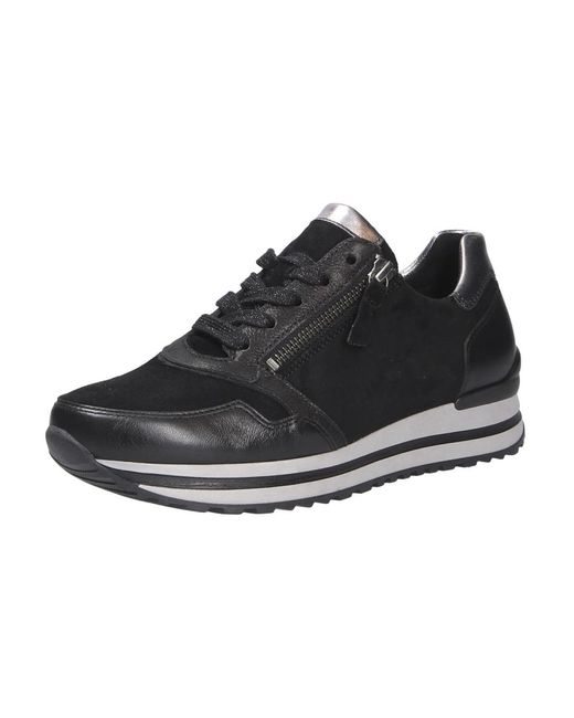 Gabor Black Bequemer Schnürschuh