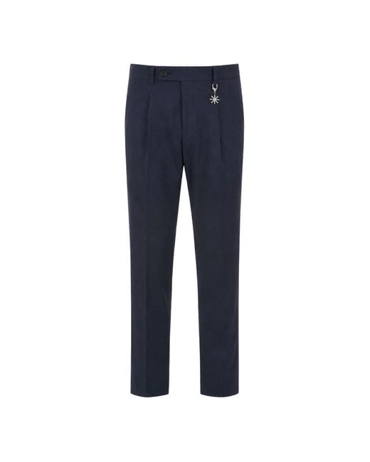 Manuel Ritz Blue Suit Trousers for men