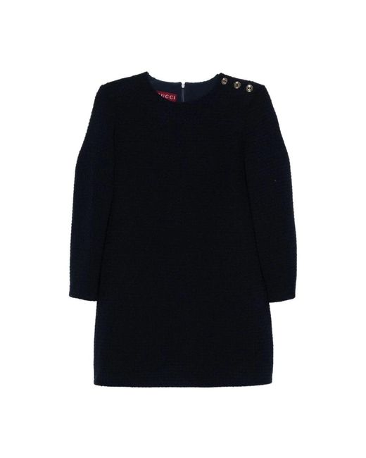 Gucci Bouclé Mini-Jurk in het Black
