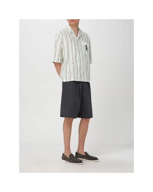 Bottega Veneta Short Sleeve Shirts in het Gray voor heren