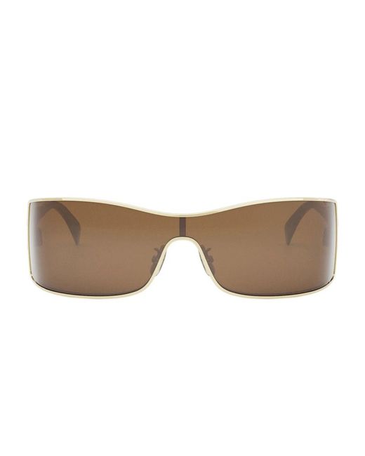 Céline Zonnebril Cl40283 U 30 E Triomphe Maxi Metal Goud/bruin Dames in het Brown