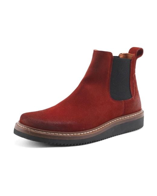 Nature Footwear Chelsea Boots in het Red
