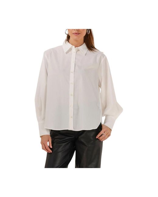 Y.A.S Overhemden ,Wit ,Elegante Witte Blouse in het Gray