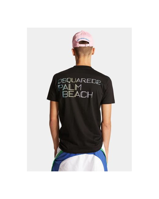 DSquared² Tops ,Zwart ,Katoen Cool T-Shirt Modello: Cool in het Black voor heren
