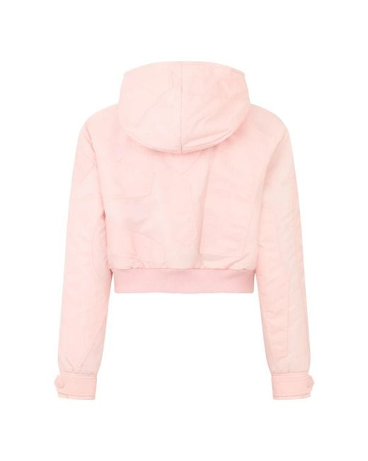 Moschino Korte Jas Met Capuchon in het Pink