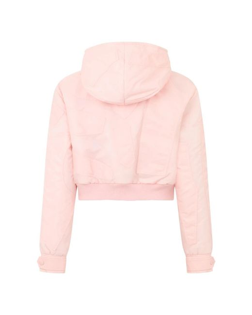 Moschino Korte Jas Met Capuchon in het Pink