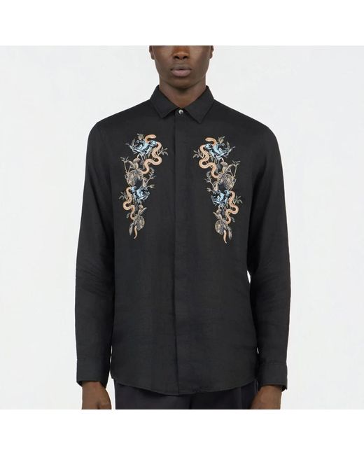Roberto Cavalli Black Casual Shirts for men