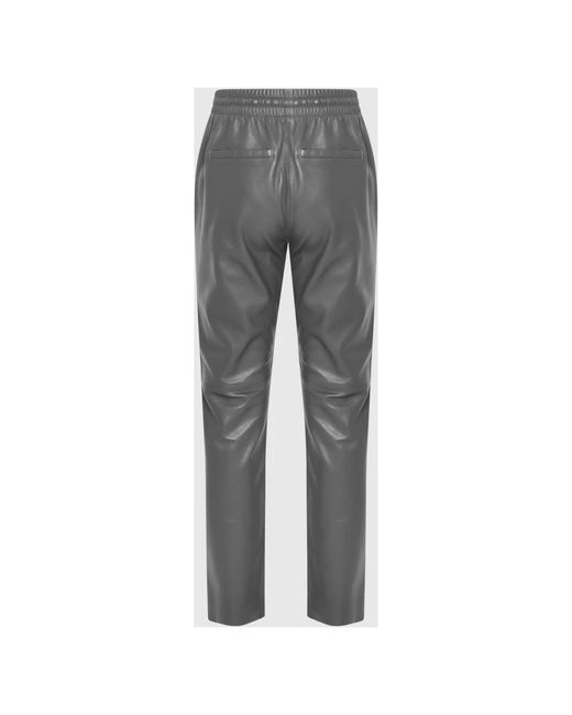 Oakwood Gray Leather Trousers