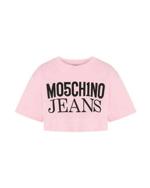 Moschino Pink Kurzarm mode t-shirt
