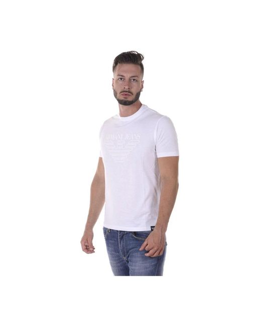 Armani Jeans Purple T-Shirts for men