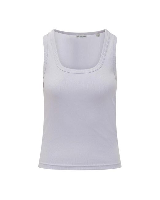 Burberry Purple Sleeveless Tops