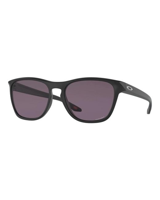Oakley Matte schwarze sonnenbrille mit prizm grey in Brown für Herren