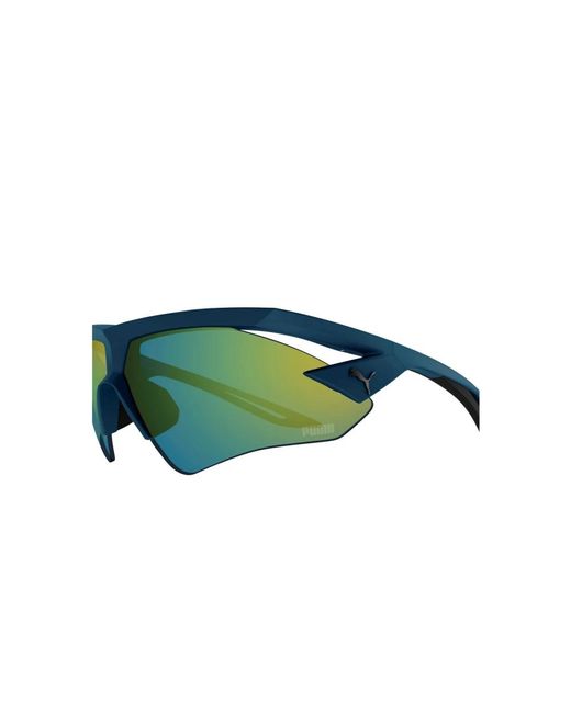 PUMA Green Sport acetat sonnenbrille mit spiegellinsen