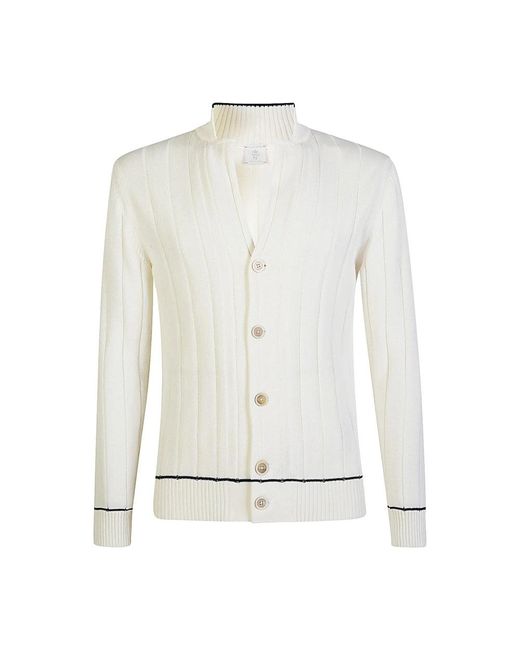 Eleventy Cardigans in het White voor heren