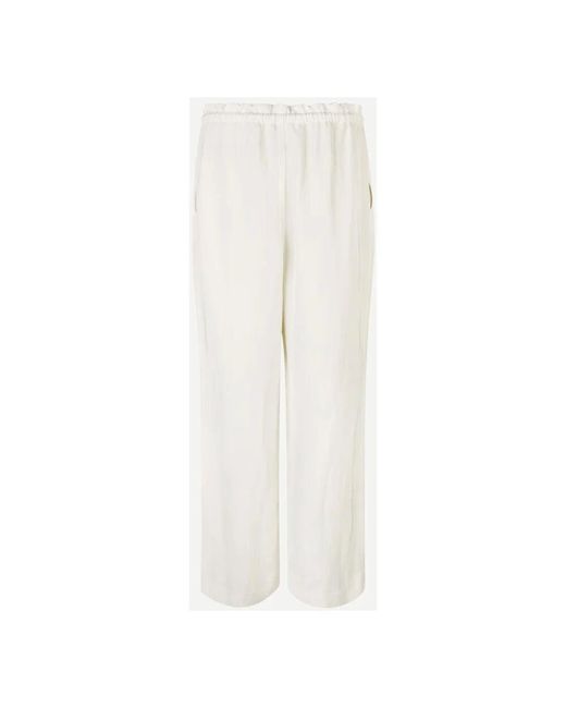 Straight Trousers di Samsøe & Samsøe in White