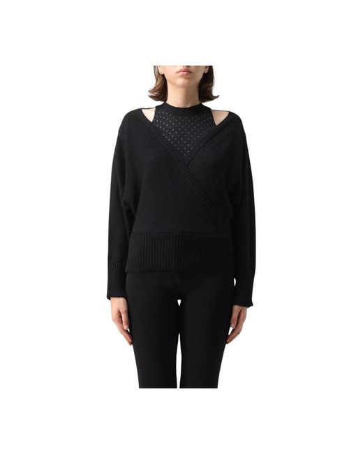 SIMONA CORSELLINI Black V-Neck Knitwear