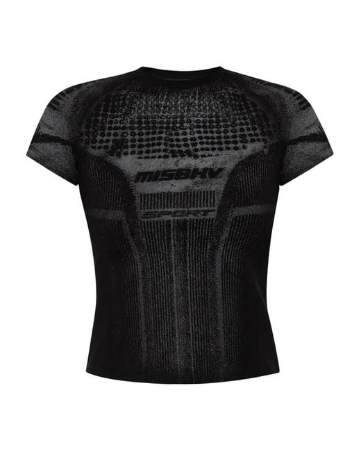 M I S B H V Black T-Shirts