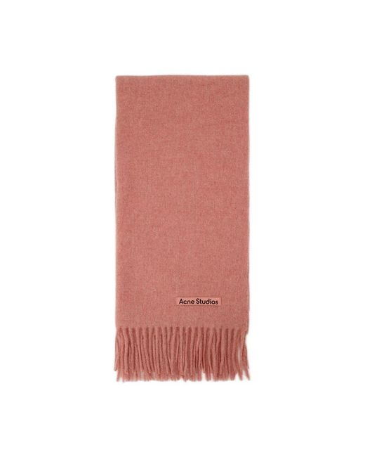 Acne Pink Winter Scarves