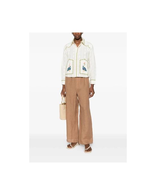 Baserange Brown Wide Trousers