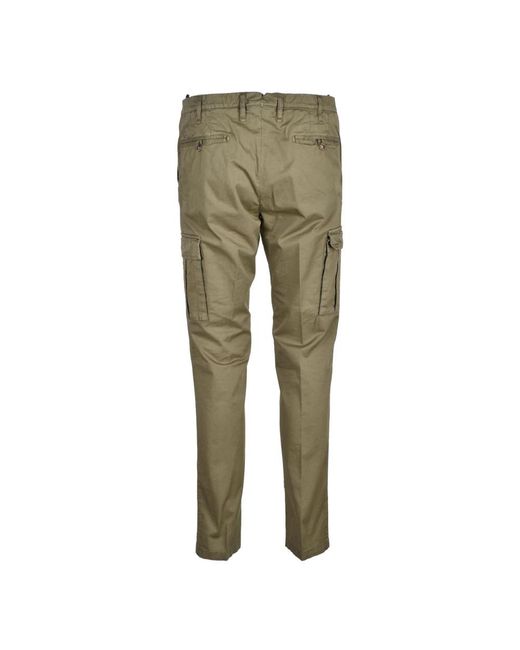 Myths Green Slim-Fit Trousers for men