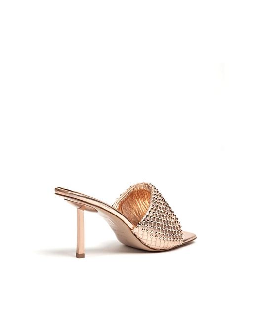 Le Silla Metallic High Heel Sandals