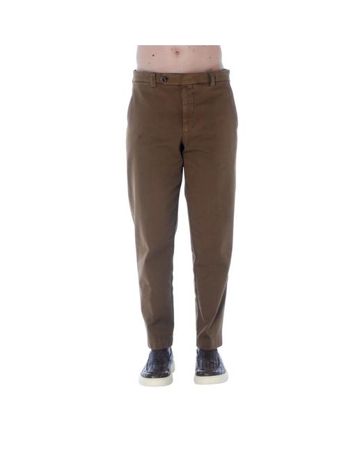 BERWICK 1707 Brown Chinos for men