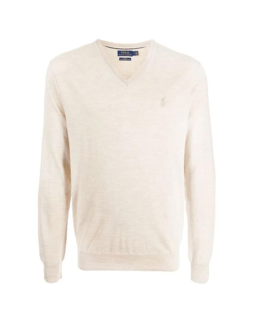 V-Neck Knitwear Polo Ralph Lauren en coloris White