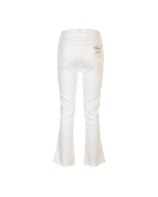 7 For All Mankind White Flared Jeans